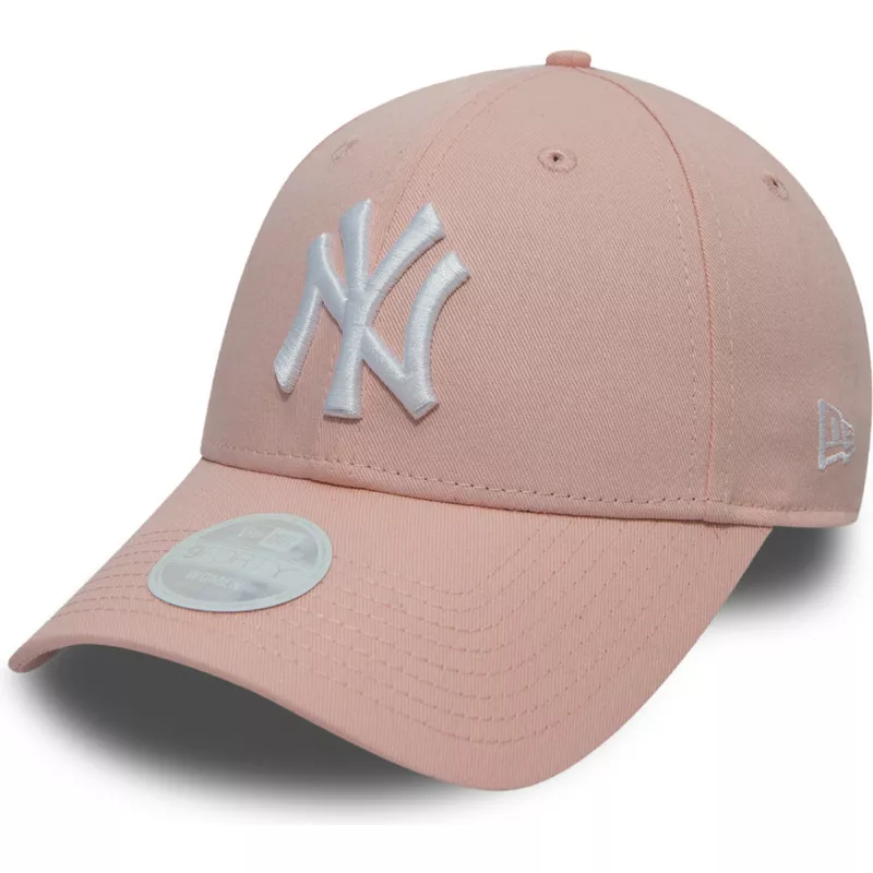 gorra-curva-rosa-ajustable-9forty-league-essential-de-new-york-yankees-mlb-de-new-era