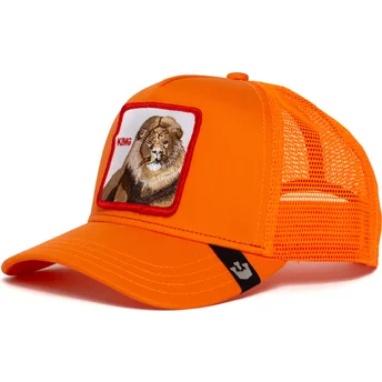 gorra-trucker-naranja-leon-strong-king-de-goorin-bros