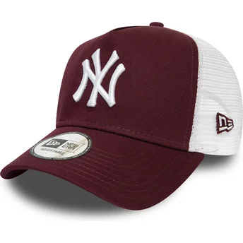 gorra-trucker-granate-y-blanca-essential-a-frame-de-new-york-yankees-mlb-de-new-era