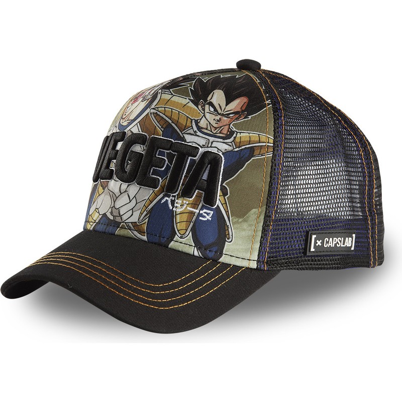 Gorra trucker negra Vegeta DBZ VEG Dragon Ball de Capslab Caphunters.es