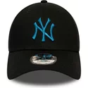 gorra-curva-negra-ajustable-con-logo-azul-9forty-league-essential-de-new-york-yankees-mlb-de-new-era