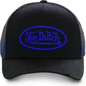 gorra-trucker-negra-con-logo-azul-neo-blu-de-von-dutch