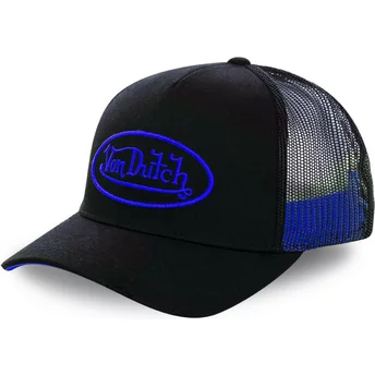 Gorra trucker negra con logo azul NEO BLU de Von Dutch
