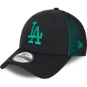 gorra-curva-negra-y-verde-ajustable-con-logo-verde-9forty-mesh-underlay-de-los-angeles-dodgers-mlb-de-new-era