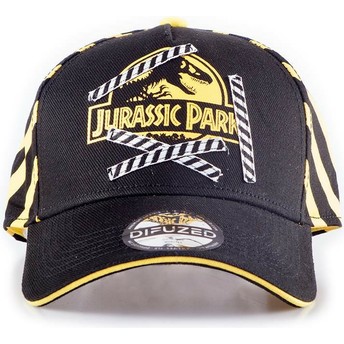 Gorra curva negra snapback Jurassic Park de Difuzed