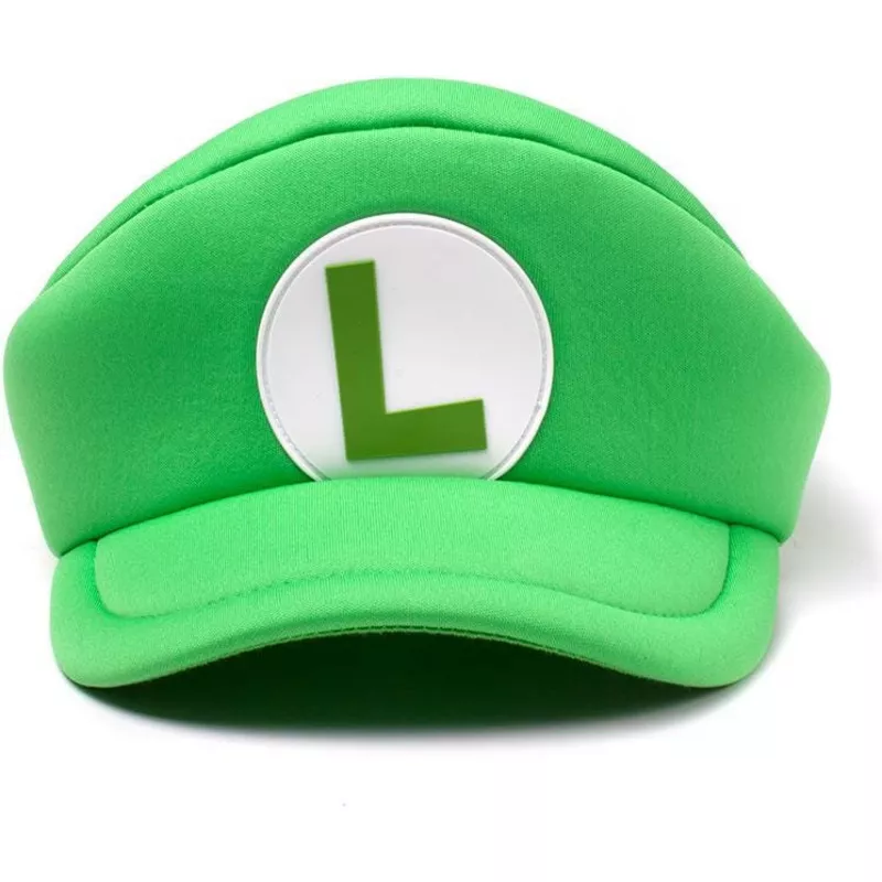 gorra-curva-verde-ajustada-luigi-shaped-super-mario-bros-de-difuzed