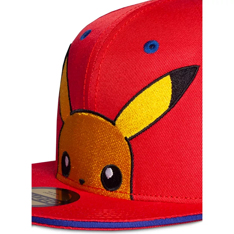 gorra-plana-roja-snapback-para-nino-pikachu-pokemon-de-difuzed