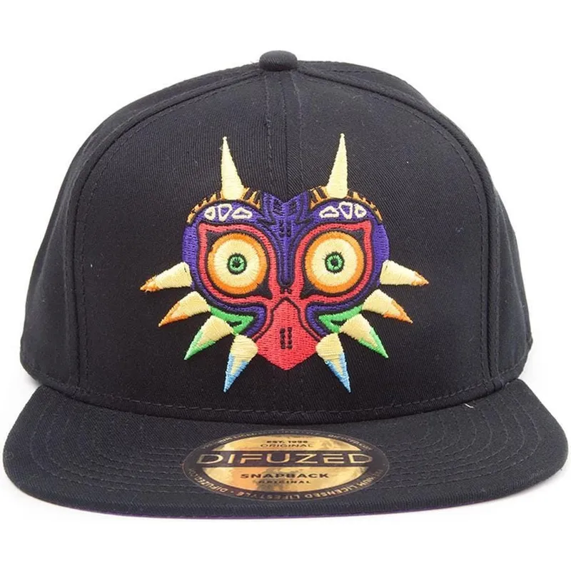 gorra-plana-negra-snapback-majoras-mask-the-legend-of-zelda-de-difuzed