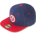 gorra-plana-azul-y-roja-snapback-avengers-game-marvel-comics-de-difuzed