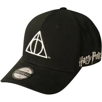 Gorra curva negra snapback Las Reliquias de la Muerte Harry Potter de Difuzed