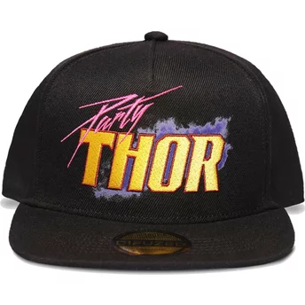 Gorra plana negra snapback Thor Party What If...? Marvel Comics de Difuzed