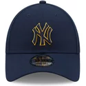 gorra-curva-azul-marino-ajustable-con-logo-azul-y-amarillo-9forty-pop-outline-de-new-york-yankees-mlb-de-new-era