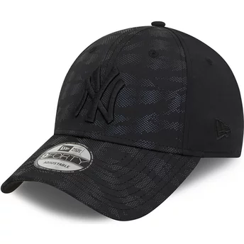 Gorra curva negra ajustable 9FORTY Reflective Pack de New York Yankees MLB de New Era