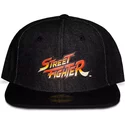 gorra-plana-negra-snapback-street-fighter-logo-de-difuzed