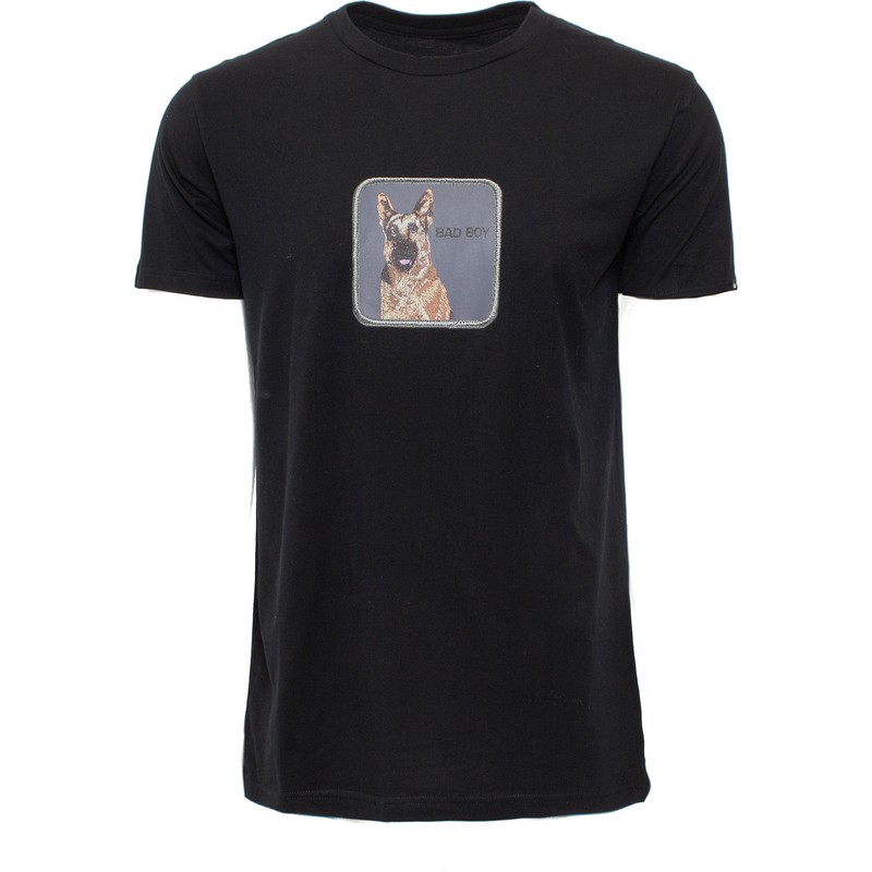 camiseta-de-manga-corta-negra-perro-pastor-aleman-bad-boy-bouncer-the-farm-de-goorin-bros
