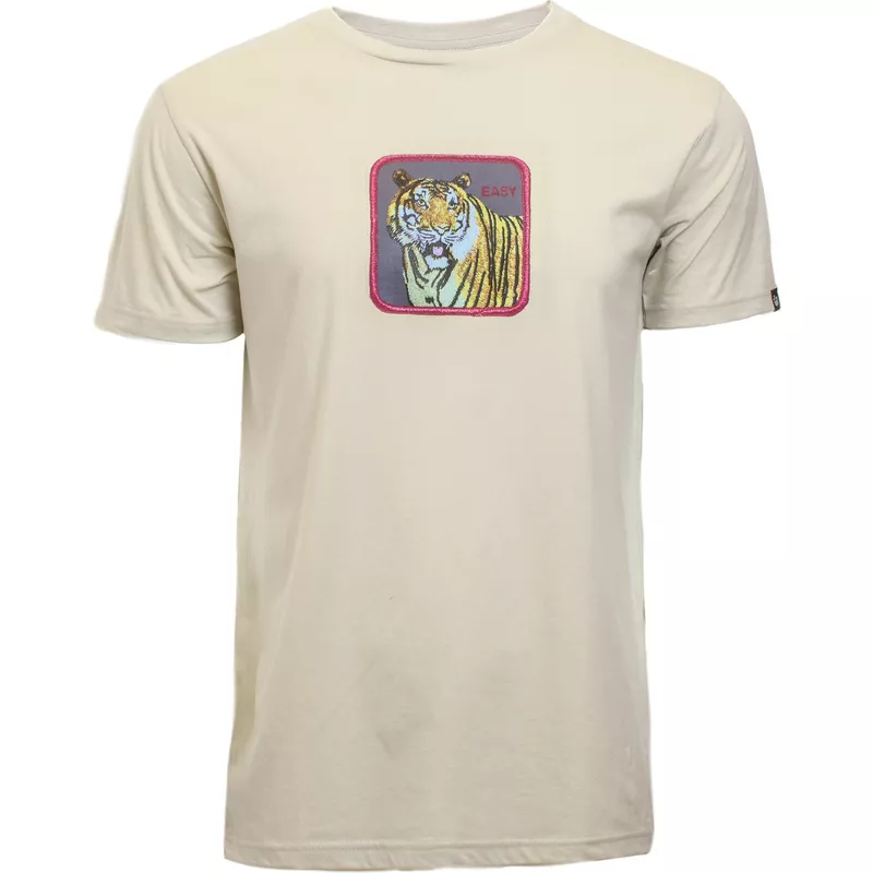 camiseta-de-manga-corta-beige-tigre-easy-clawsome-the-farm-de-goorin-bros