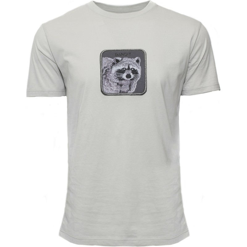 camiseta-de-manga-corta-gris-claro-mapache-bandit-the-farm-de-goorin-bros