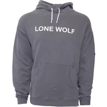 Sudadera con capucha gris lobo Lone Wolf Lobo Solitario Loud Howl The Farm de Goorin Bros.