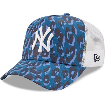 Gorra trucker camuflaje azul A Frame Seasonal Camo de New York Yankees MLB de New Era