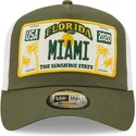 gorra-trucker-verde-a-frame-license-plate-de-miami-florida-de-new-era