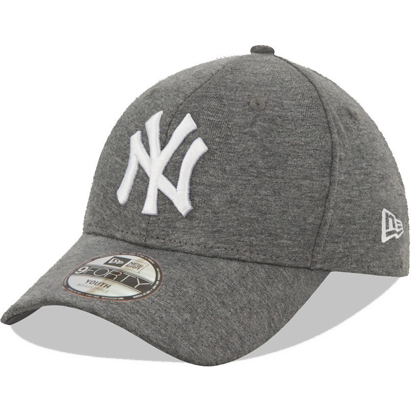 gorra-curva-gris-ajustable-para-nino-9forty-jersey-essential-de-new-york-yankees-mlb-de-new-era