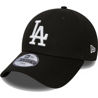 Gorra curva negra ajustable para niño 9FORTY League Essential de Los Angeles Dodgers MLB de New Era