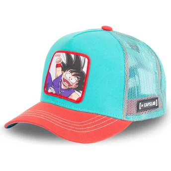 Gorra trucker azul y roja Son Goku DB2 GOK2 Dragon Ball de Capslab
