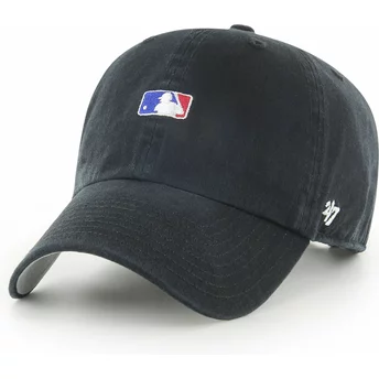 Gorra curva negra ajustable Clean Up Base Runner de MLB de 47 Brand