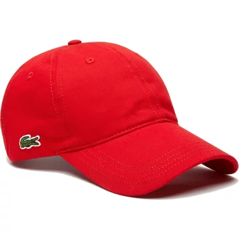 Gorra curva roja ajustable Contrast Strap de Lacoste