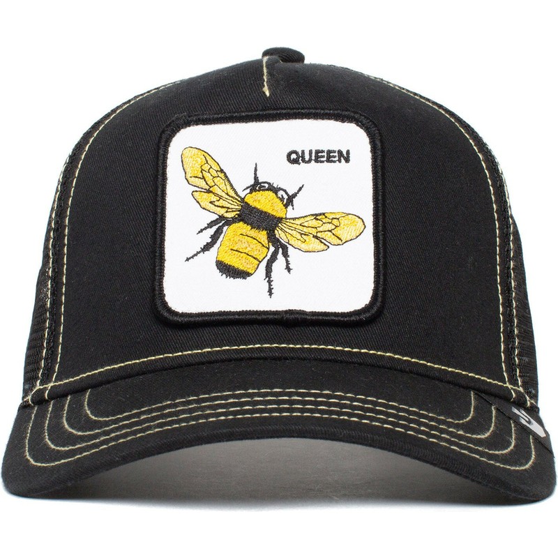 gorra-trucker-negra-abeja-queen-bee-de-goorin-bros