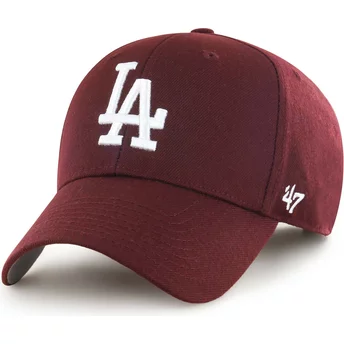 Gorra curva granate ajustable MVP de Los Angeles Dodgers MLB de 47 Brand