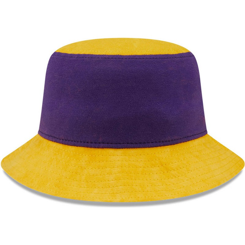bucket-violeta-y-amarillo-tapered-washed-pack-de-los-angeles-lakers-nba-de-new-era