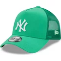 gorra-trucker-verde-a-frame-tonal-mesh-de-new-york-yankees-mlb-de-new-era
