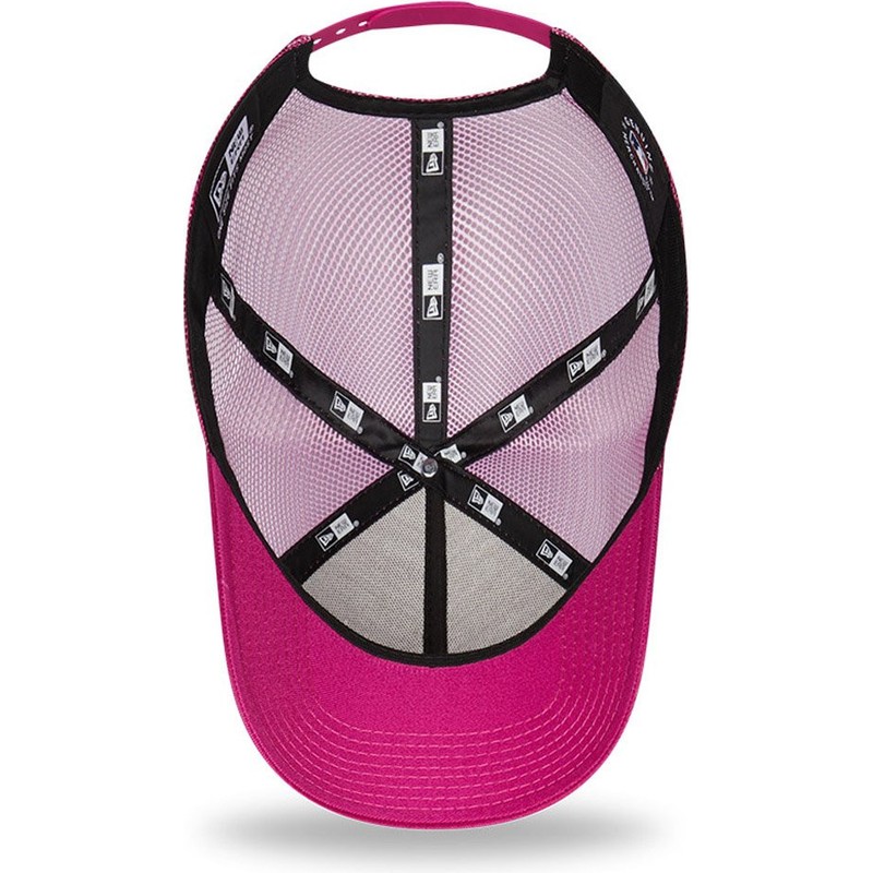 New Era Damen Trucker Cap – Los Angeles Dodgers Rosa, Verstellbare A-Frame Cap