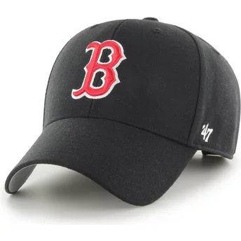 Gorra curva negra ajustable MVP de Boston Red Sox MLB de 47 Brand
