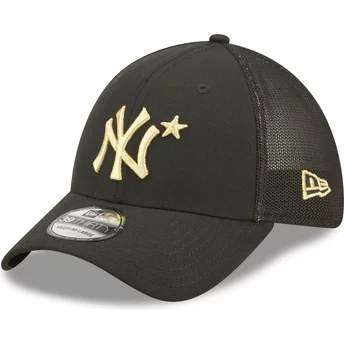 Gorra trucker negra ajustada con logo dorado 39THIRTY All Star Game de New York Yankees MLB de New Era