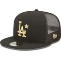 gorra-trucker-plana-negra-con-logo-dorado-9fifty-all-star-game-de-los-angeles-dodgers-mlb-de-new-era