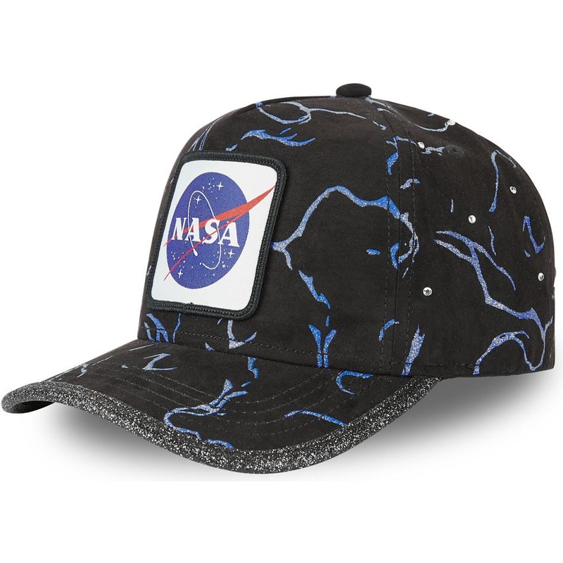 Gorra curva negra ajustable GLI NASA de Capslab Caphunters.es