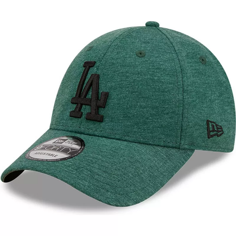 gorra-curva-verde-ajustable-con-logo-negro-9forty-jersey-essential-de-los-angeles-dodgers-mlb-de-new-era