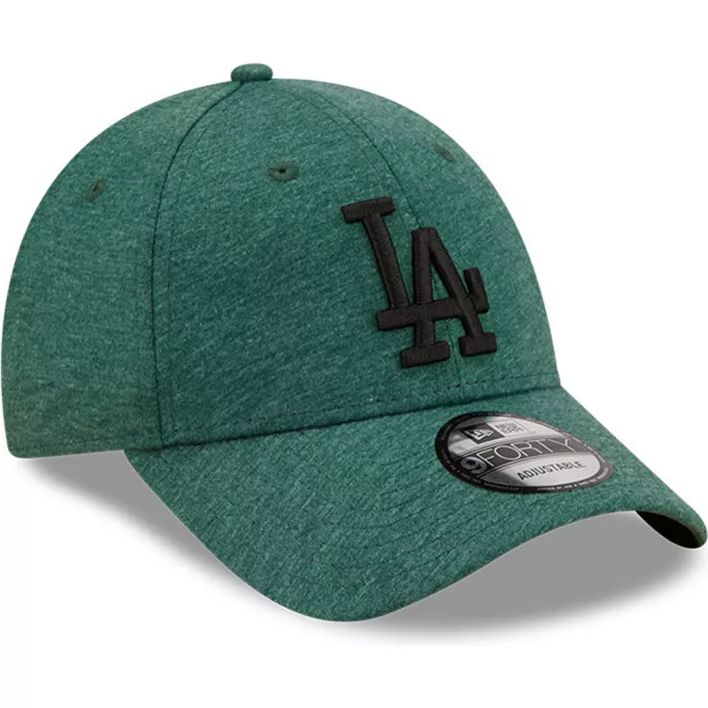 gorra-curva-verde-ajustable-con-logo-negro-9forty-jersey-essential-de-los-angeles-dodgers-mlb-de-new-era