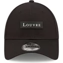 gorra-curva-negra-ajustable-9forty-logo-le-louvre-de-new-era