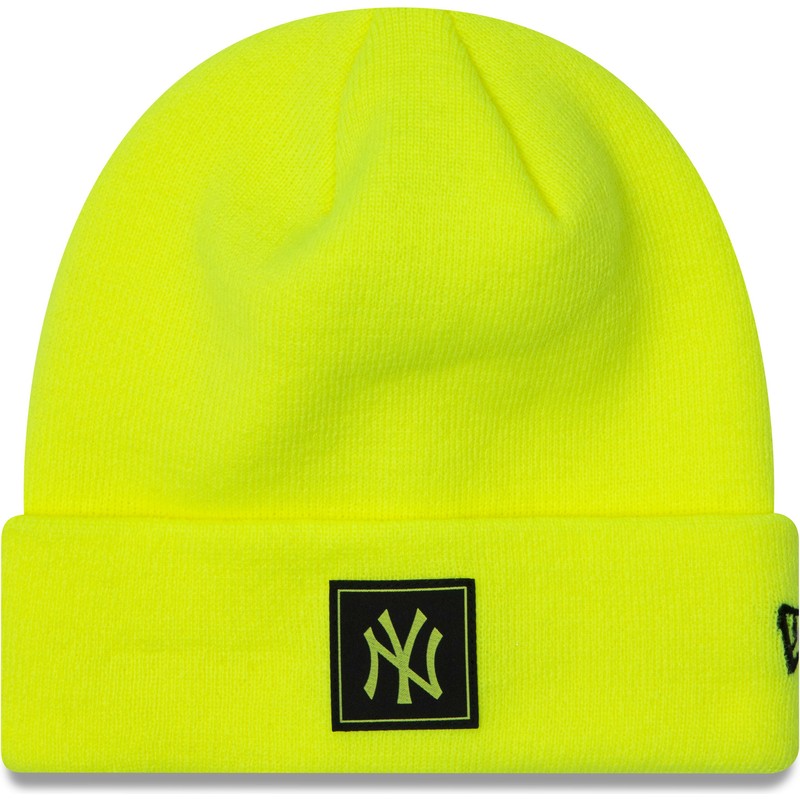 gorro-amarillo-neon-team-cuff-de-new-york-yankees-mlb-de-new-era