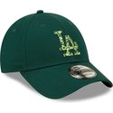 gorra-curva-verde-ajustable-con-logo-verde-9forty-seasonal-infill-de-los-angeles-dodgers-mlb-de-new-era