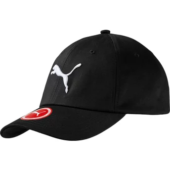 Gorra curva negra ajustable Essentials de Puma