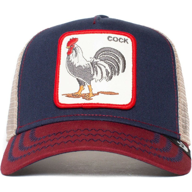 gorra-trucker-azul-marino-gallo-all-american-rooster-de-goorin-bros