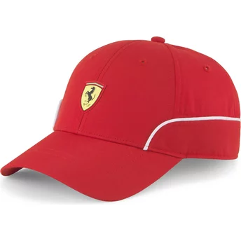 Gorra curva roja ajustable SPTWR Race B de Ferrari Formula 1 de Puma