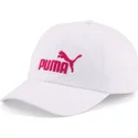 gorra-curva-blanca-ajustable-con-logo-rojo-essentials-de-puma