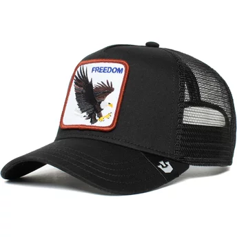 Gorra trucker negra águila Freedom de Goorin Bros.