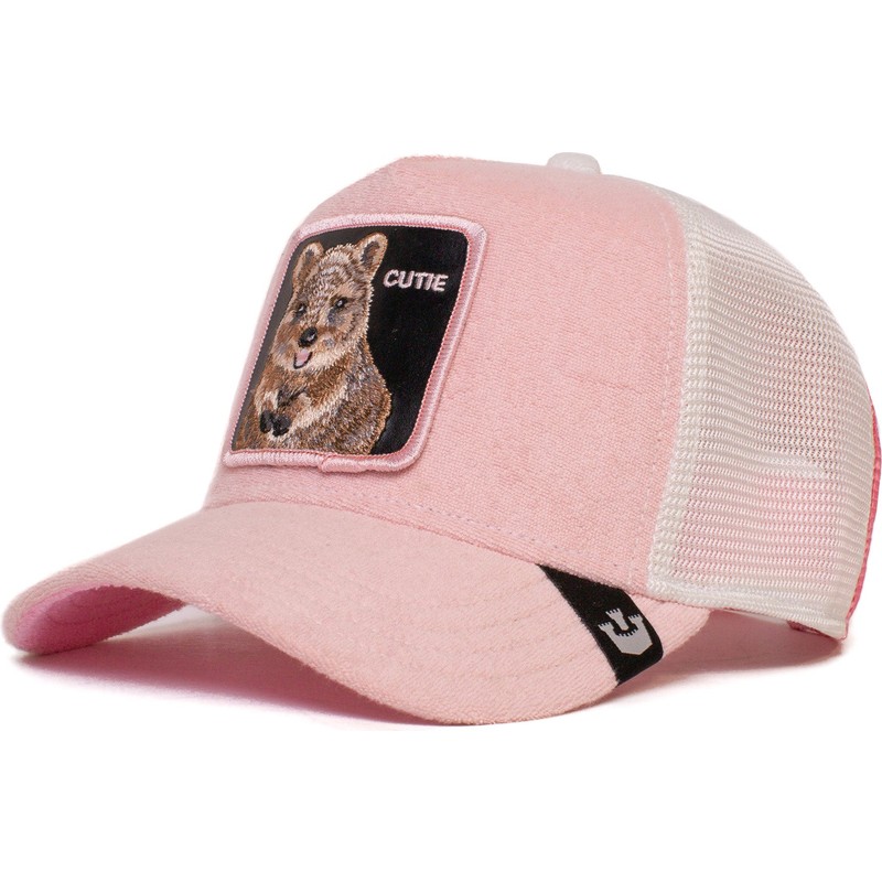 gorra-trucker-rosa-quokka-cutie-smile-more-the-farm-de-goorin-bros