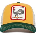 gorra-trucker-amarilla-blanca-y-verde-gallo-the-cock-the-farm-de-goorin-bros